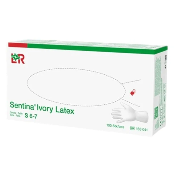 Rukavice vyšetřovací Sentina Ivory latex S 100ks