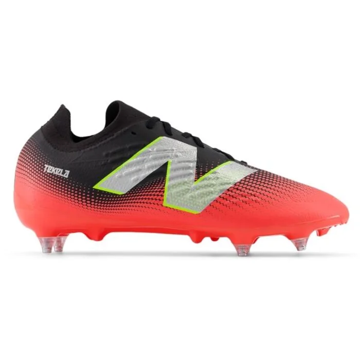 New Balance TEKELA MAGIA SG V4+ Pánské kopačky, červená, velikost 43