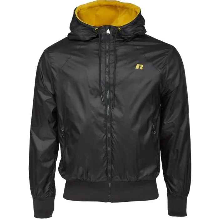 Russell Athletic HOODIE BOMBER Pánská bunda, černá, velikost