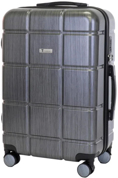 T-class Střední kufr 2222 Waterproof, šedá, L