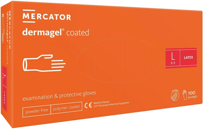MERCATOR MEDICATOR Dermagel Coated bílé 100 ks, vel. L