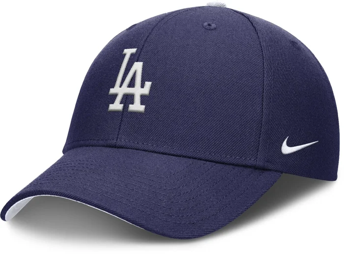 Nike Dětská kšiltovka Los Angeles Dodgers MLB Dri-Fit Club Structured Cap